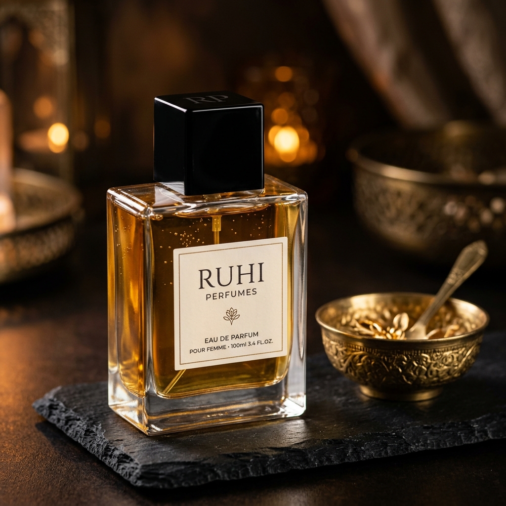 RUHI Luxury Perfume Glass Bottle